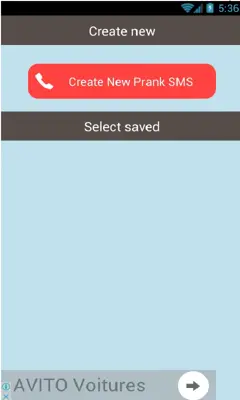 Zifo Fake SMS android App screenshot 1